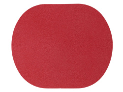 Патч «Овал», nubuk, Цвет красный