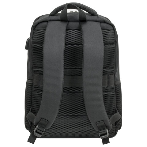 Рюкзак BRAUBERG FUNCTIONAL с отделением для ноутбука, USB-порт, багажная лента, "Firm", 43x30x15 см, 272576