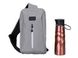 Набор со слингом и бутылкой «Athletic nomad», Цвет красный