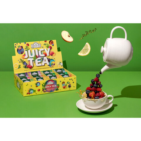 Чай AHMAD "Juicy tea" ассорти 12 вкусов, НАБОР 60 пакетиков, N074