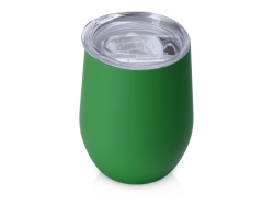 Вакуумная термокружка «Sense Gum», непротекаемая крышка, soft-touch, Цвет зеленый
