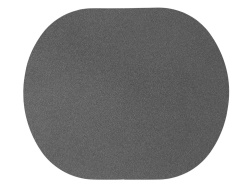 Патч «Овал», nubuk, Цвет серый
