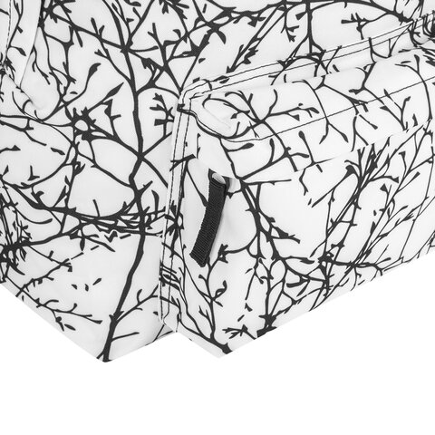 Рюкзак BRAUBERG СИТИ-ФОРМАТ универсальный, "Twigs on white", белый, 41х32х14 см, 270794