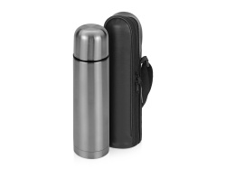 Термос «Ямал» с чехлом, Цвет серебристый