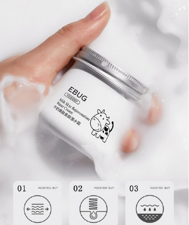 Увлажняющий, выравнивающий тон крем для лица с козьим молоком Ebug Milk Water Cream 80 g