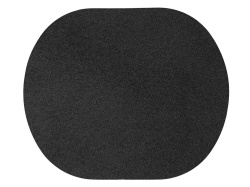 Патч «Овал», nubuk, Цвет черный
