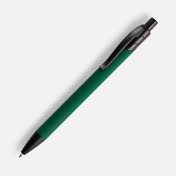 Ручка шариковая Undertone Black Soft Touch, зеленая, 14,5х1 см