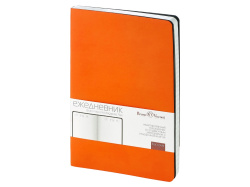 Ежедневник недатированный А5 «Megapolis Velvet Flex», Цвет оранжевый