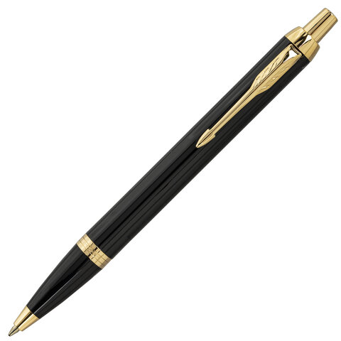 Ручка шариковая PARKER "IM Core Black Lacquer GT", ежедневник А5 черный, пакет, 880899