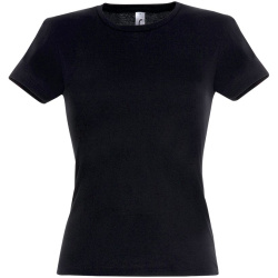 Футболка женская Miss 150, черная, S–XXL