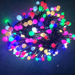 Гирлянда Разноцветные Пузырьки 10 метров 72 шарика / Яркая, красочная и универсальная
