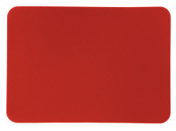 Патч «Прямоугольный», nubuk, Цвет красный
