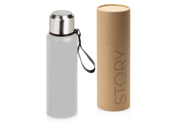 Вакуумный термос «Story», тубус, 800мл, Цвет серый, серебристый