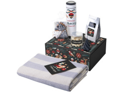 Подарочный набор «Re:Warm» с пледом, термосом и свечой, Цвет белый