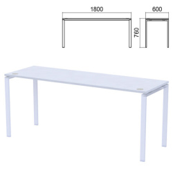 Столешница стола на металлокаркасе "Арго", 1800х600х760 мм, серый