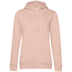 Толстовка с капюшоном женская BNC Inspire (Organic), розовая, XS–XXL