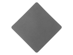 Патч «Ромб», nubuk, Цвет серый