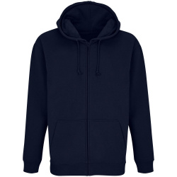 Толстовка унисекс Carter, темно-синяя, XS–3XL