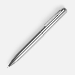 Ручка шариковая Scribo, серо-стальная, 14х1,2 см