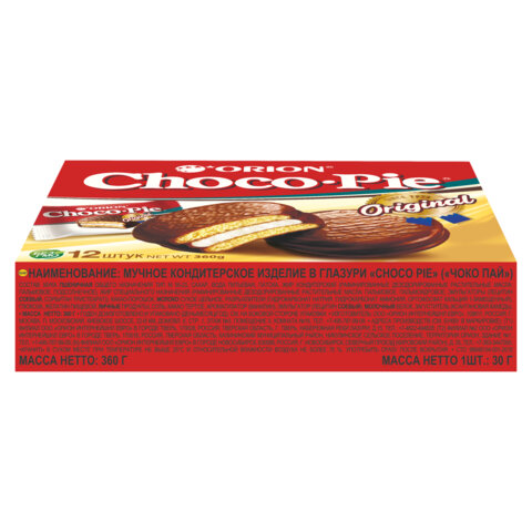 Печенье ORION "Choco Pie Original" 360 г (12 штук х 30 г), О0000013014