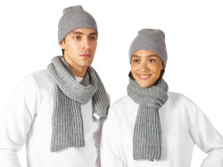 Шарф «Nordend», Цвет серый меланж