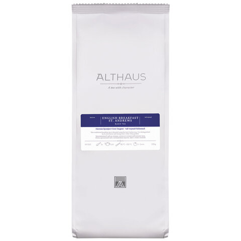 Чай листовой ALTHAUS "English Breakfast St. Andrews" черный, 250 г, ГЕРМАНИЯ, TALTHL-L00212