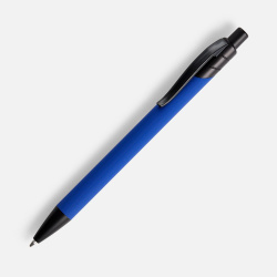 Ручка шариковая Undertone Black Soft Touch, ярко-синяя, 14,5х1 см