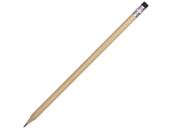 Карандаш с цветным ластиком «Arriva», Цвет натуральный/черный