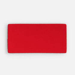 Лейбл Listra Soft Touch, XS, красный, 2х4 см