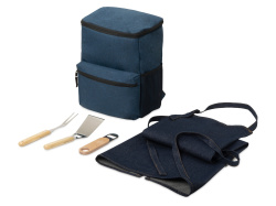 Подарочный набор для барбекю «BBQ party», Цвет синий, натуральный