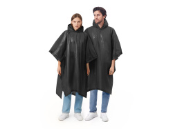 Пончо «Hawaii» c чехлом унисекс, Цвет черный