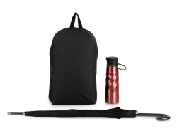 Набор с бутылкой и зонтом «Water element», Цвет красный