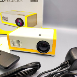 Мультимедийный портативный светодиодный LED проектор Mini Projector M1 FULL HD 1080p (HDMI, USB, пул