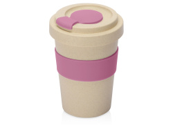 Стакан из пшеничного волокна «Flava», Цвет бежевый/пыльно-розовый
