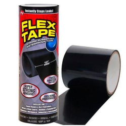 Водонепроницаемая клейкая изоляционная лента (большой) Flex Tape 12" (30х150 см) Черная