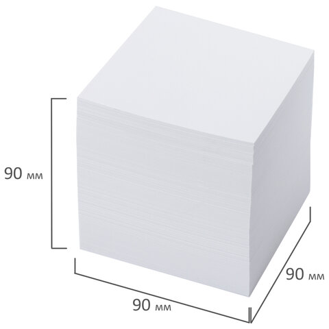 Блок для записей ОФИСМАГ непроклеенный, куб 9х9х9 см, белый, белизна 95-98%, 123019