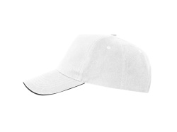 Бейсболка «Eris», Цвет белый/черный