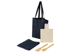 Подарочный набор кулинарный «Indigo», Цвет джинсовый, натуральный