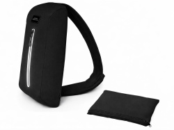 Сумка-слинг «Nomad» на одно плечо из водостойкого переработанного пластика, Цвет черный