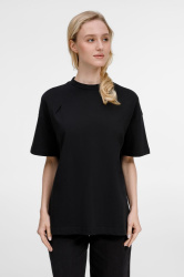 Футболка оверсайз унисекс Sinkopa, черная, XS–XXL