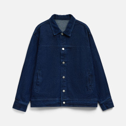 Куртка джинсовая O1, темно-синяя, XS–4XL
