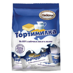 Вафли АККОНД "Тортимилка" со сливочной сбивной начинкой, 250 г