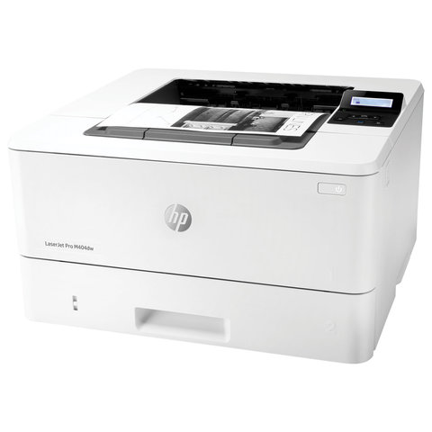 Принтер лазерный HP LaserJet Pro M404dw А4, 38 стр./мин., 80000 стр./мес., ДУПЛЕКС, Wi-Fi, сетевая карта, W1A56A