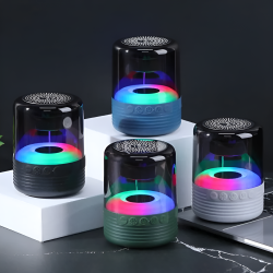 Портативная Bluetooth-колонка TG-369, FM-радио, microUSB, RGB-подсветка, цвет в ассортименте / Компактный звук с яркими эффектами