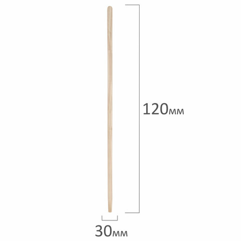 Черенок для инвентаря, диаметр 30 мм, длина 120 см, деревянный, 74065, 606627