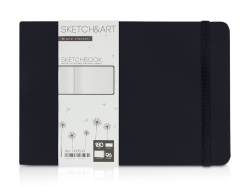 Скетчбук «Sketch & Art» 180 г/м2, soft-touch, Цвет черный