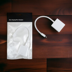 Адаптер H104 Mini DisplayPort-M to DVI-F, черный / Надежное решение для подключения Mini DisplayPort к DVI