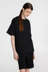 Футболка унисекс оверсайз T3, черная, XS–XXL