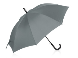 Зонт-трость Reviver с куполом из переработанного пластика, Цвет серый
