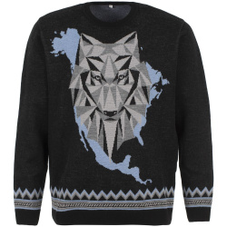 Джемпер Totem Wolf, черный, XS–XL